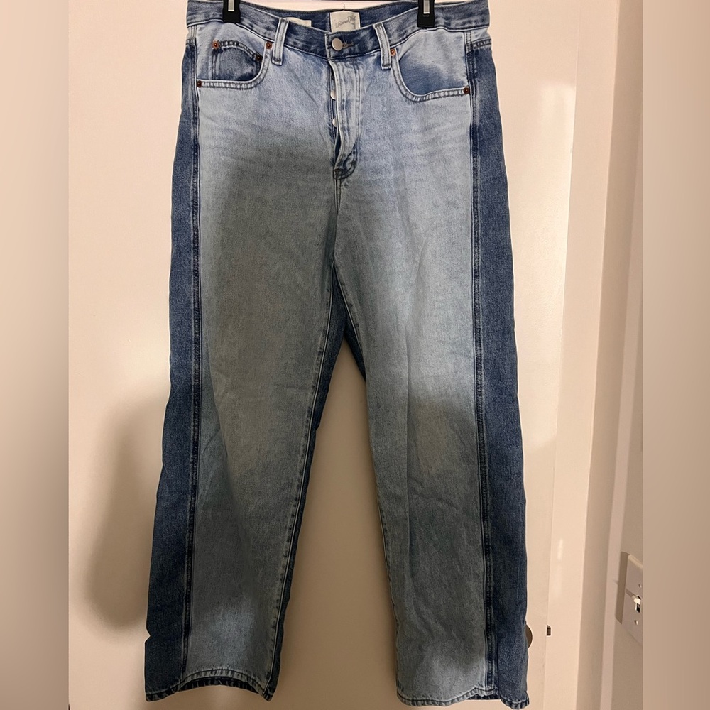 Universal Thread Target 90s Baggy Dark Blue and Light Blue Jeans Size 12R